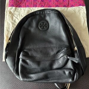 Tory Burch Black Leather Backpack